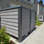 Mülltonnen mit Sichtschutz