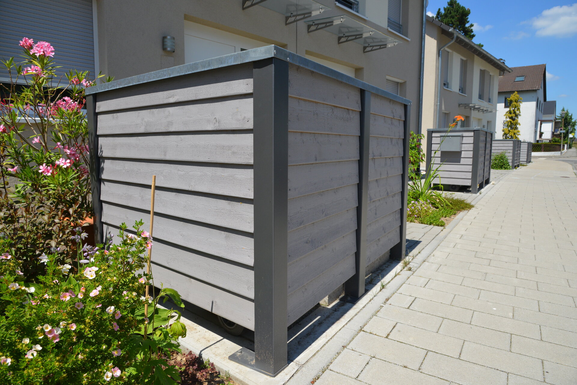 Ideen um Mülltonnen zu verstecken